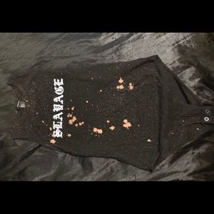 Bleached dyed bodysuit